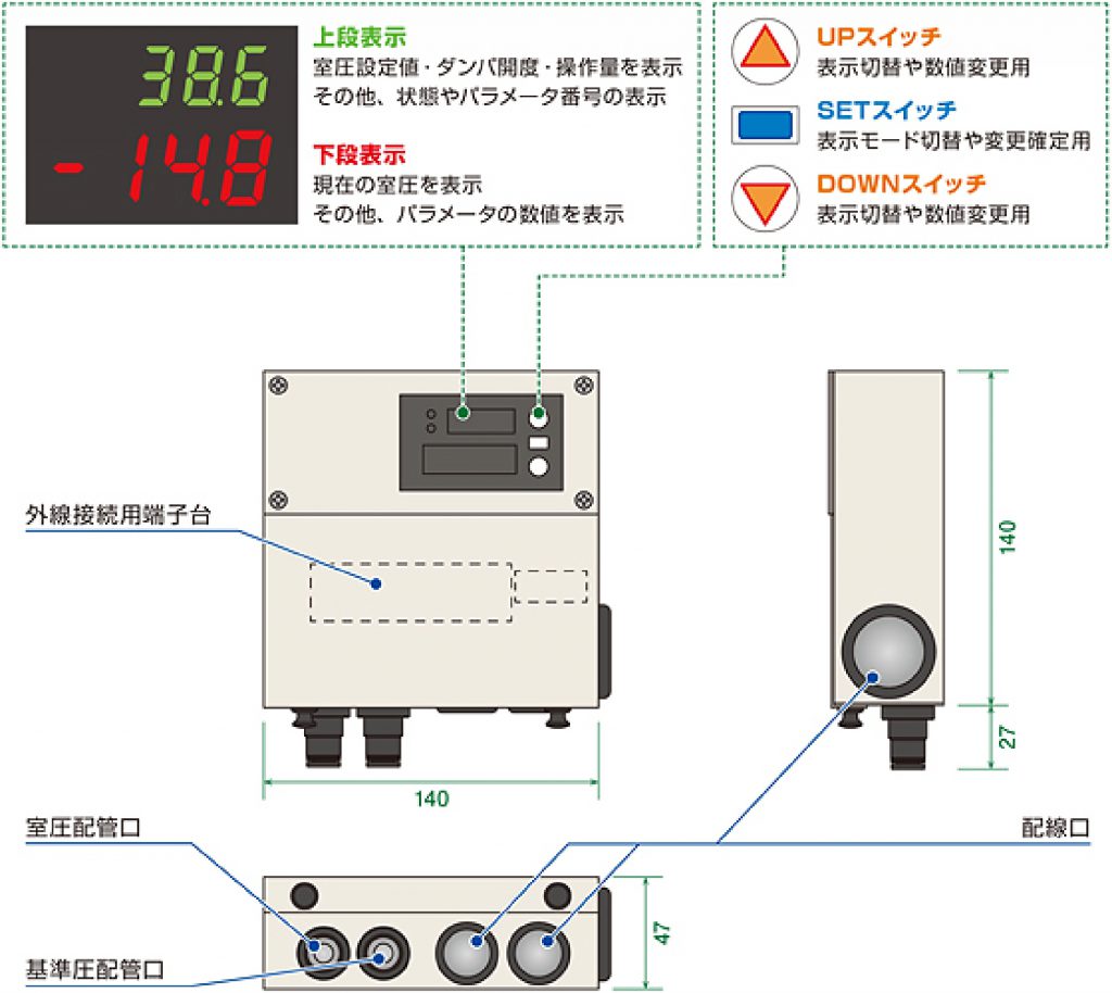 室圧制御ダンパー Pcd 空調制御関連機器の製造 カスタマイズ メンテナンス クリフ株式会社